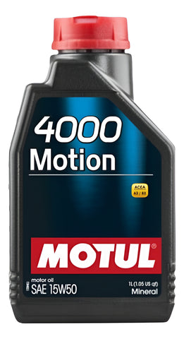 Aceite Mineral 15w50 Motul 1l 4000 - Protección Máxima