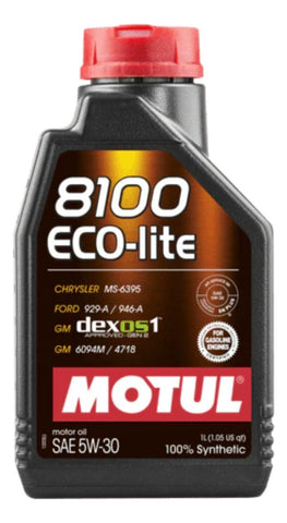 Aceite Sintético Motul 8100 Ecolite 5w30 1l -alta Eficiencia