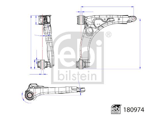 HORQUILLA DE SUSPENSION C/BUJES DERECHA