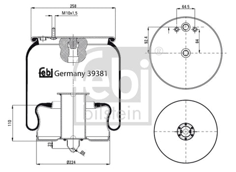 BOLSA DE AIRE C/PISTON VOLVO (E.PESADO)