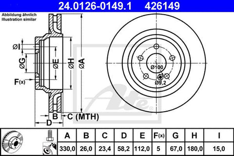 DISCO DE FRENOS TRASERO