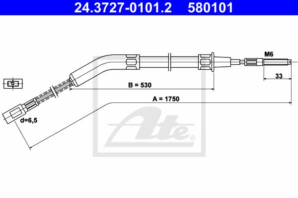 CABLE FRENO DE MANO