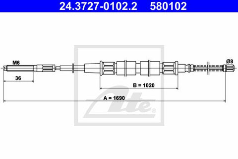 CABLE FRENO DE MANO