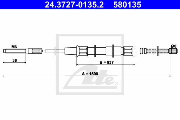 CABLE FRENO DE MANO