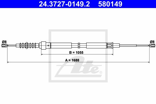 CABLE FRENO DE MANO
