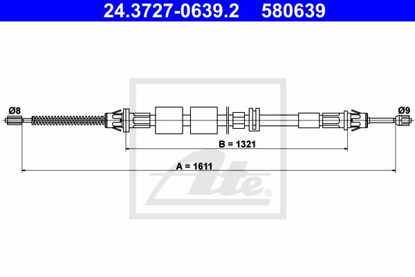 CABLE FRENO DE MANO