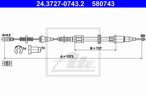 CABLE FRENO DE MANO