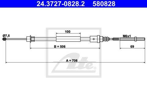 CABLE FRENO DE MANO