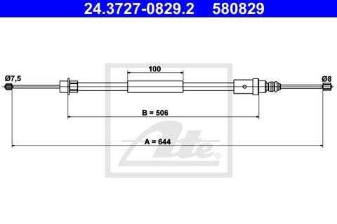 CABLE FRENO DE MANO