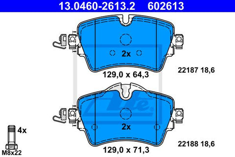 BALATAS DELANTERAS 9033 D1801