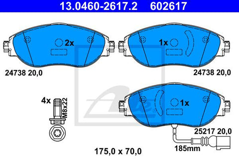 BALATAS DELANTERAS 8849 D1633
