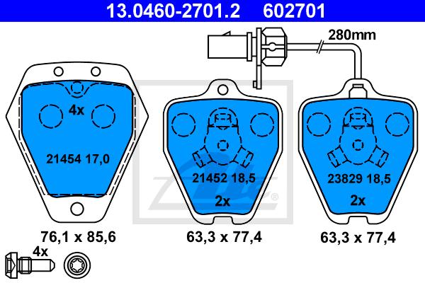 BALATAS DELANTERAS 8469 D1360
