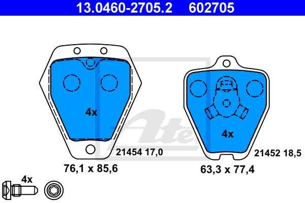 BALATAS DELANTERAS 8469 D1360