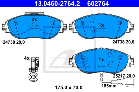 BALATAS DELANTERAS 8849 D1633