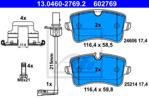 BALATAS TRASERAS 8785 D1547
