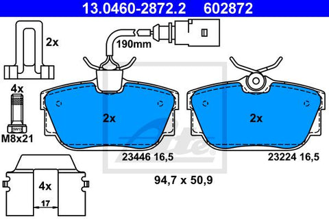 BALATAS TRASERAS 7755 D877