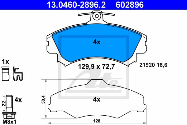 BALATAS DELANTERAS 8694 D1494