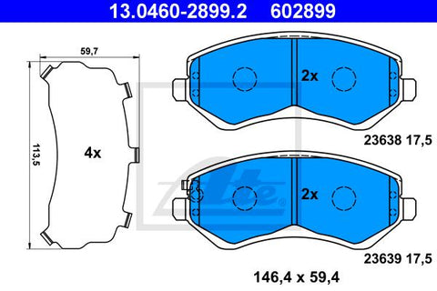 BALATAS DELANTERAS 7732 D856