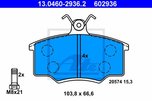 BALATAS DELANTERAS 7176 D147