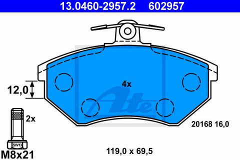 BALATAS DELANTERAS 7570 D696