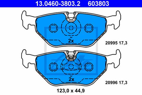 BALATAS TRASERAS 7286 D396