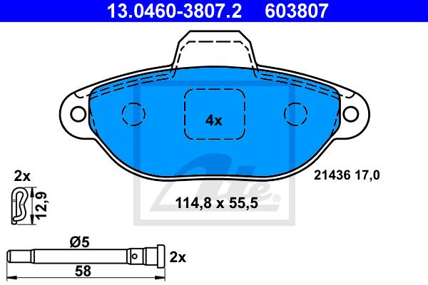 BALATAS DELANTERAS 8831 D1619