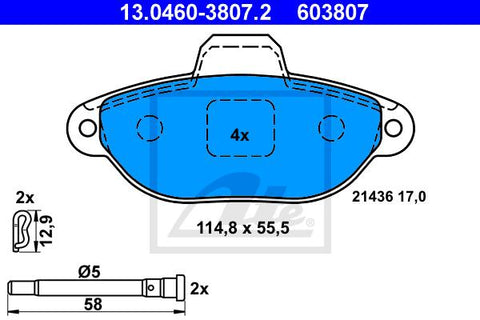 BALATAS DELANTERAS 8831 D1619