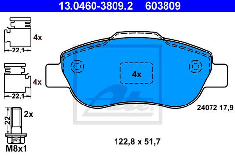 BALATAS DELANTERAS 8688 D1488