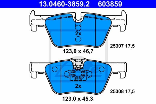 BALATAS TRASERAS 8826 D1613