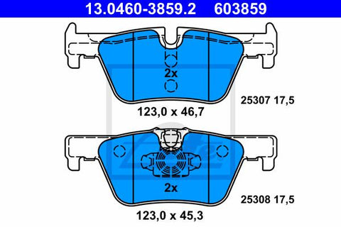 BALATAS TRASERAS 8826 D1613