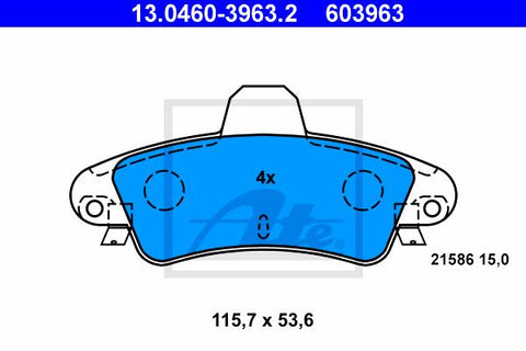 BALATAS TRASERAS 7541 D661