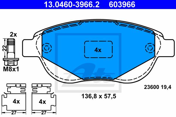 BALATAS DELANTERAS 8749 D1541