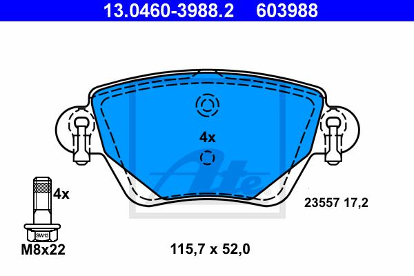 BALATAS TRASERAS 7790 D911