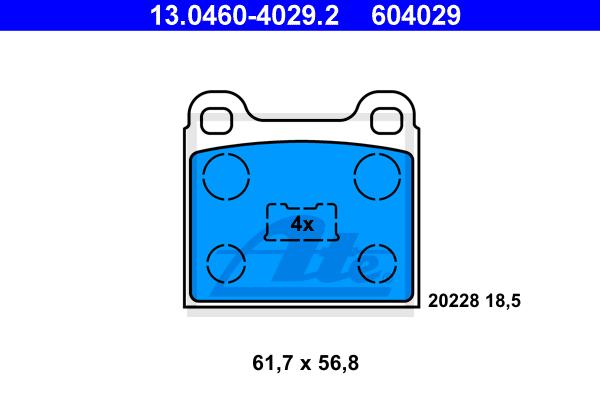 BALATAS DELANTERAS 7031 D096