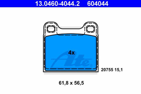 BALATAS TRASERAS 7736 D31