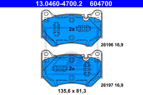BALATAS DELANTERAS 9376 D2282