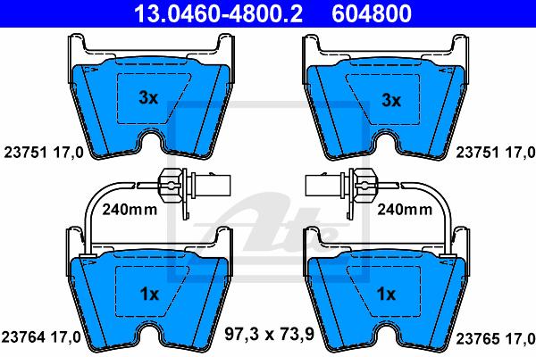 BALATAS DELANTERAS 7934 D1266