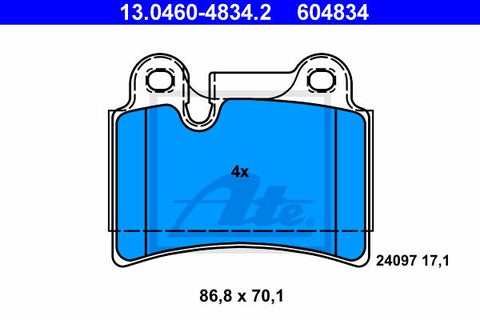 BALATAS TRASERAS 8393 D1277