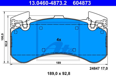 BALATAS DELANTERAS 8788 D1575