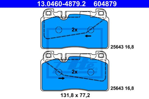 BALATAS DELANTERAS 8891 D1663