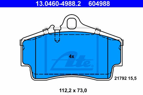 BALATAS TRASERAS 7646 D738
