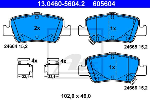 BALATAS TRASERAS 8781 D1572