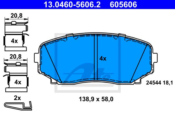 BALATAS DELANTERAS 8384 D1258
