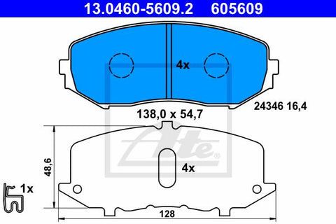 BALATAS DELANTERAS 8307 D1188