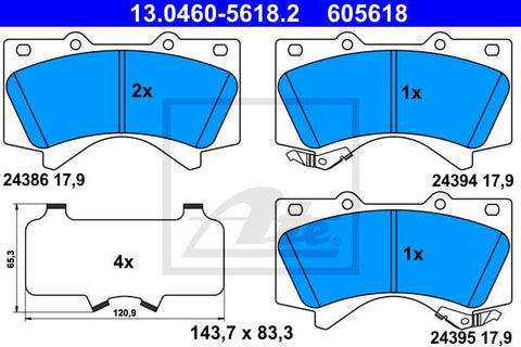 BALATAS DELANTERAS 8419 D1303