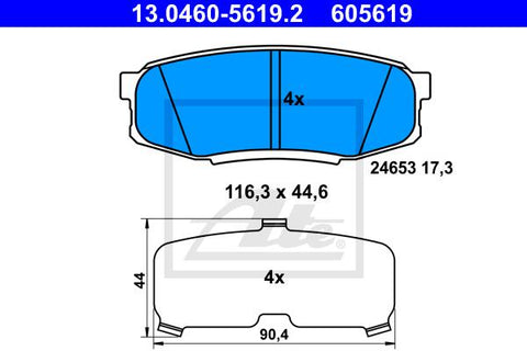 BALATAS TRASERAS 8420 D1304