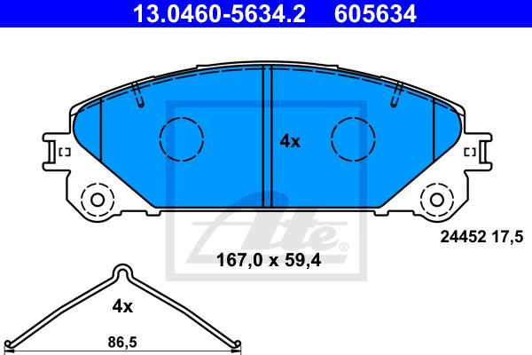 BALATAS DELANTERAS 8436 D1324