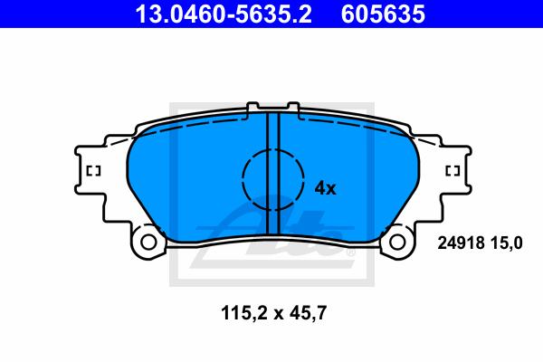 BALATAS TRASERAS 8500 D1391