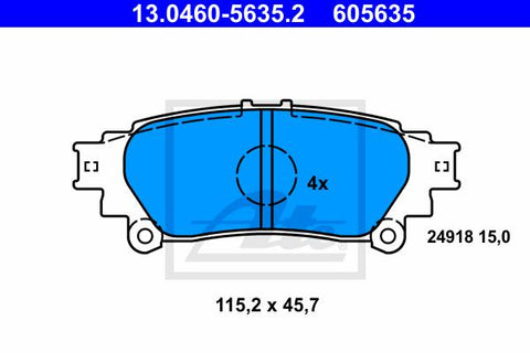BALATAS TRASERAS 8500 D1391