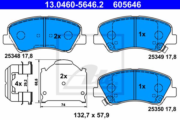BALATAS DELANTERAS 8806 D1593